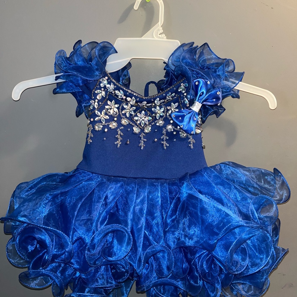 Jennifer Wu semi glitz pageant dress